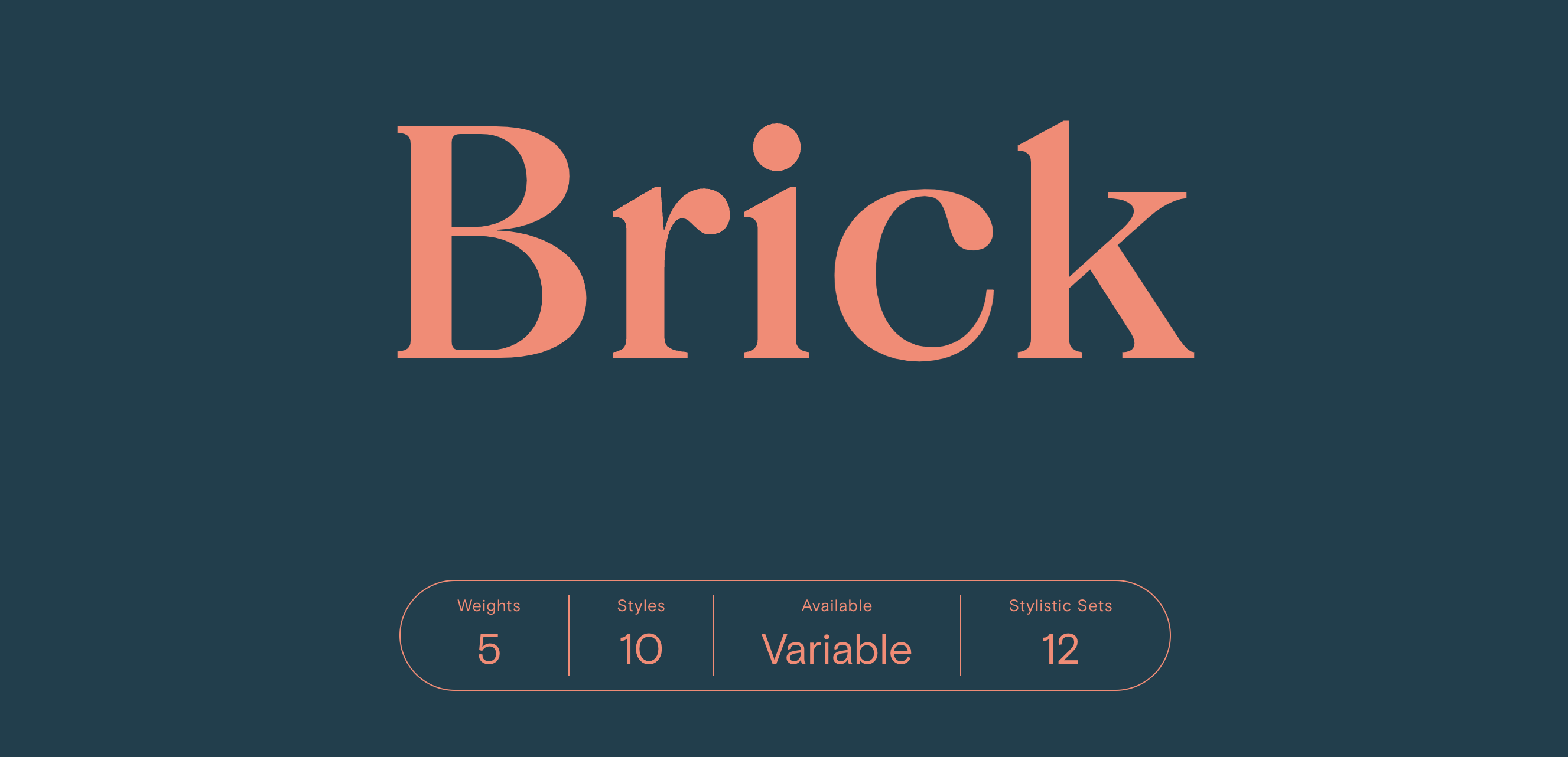 Beispiel einer Brick Pro Text Medium-Schriftart