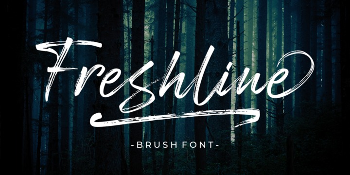 Beispiel einer Freshline-Schriftart