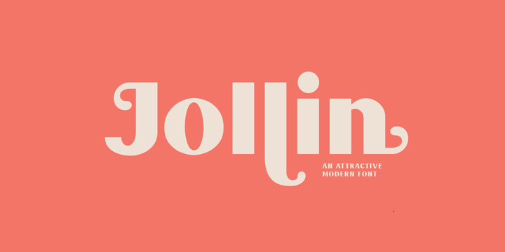 Beispiel einer Jollin Italic-Schriftart