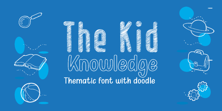 Beispiel einer Kid Knowledge-Schriftart