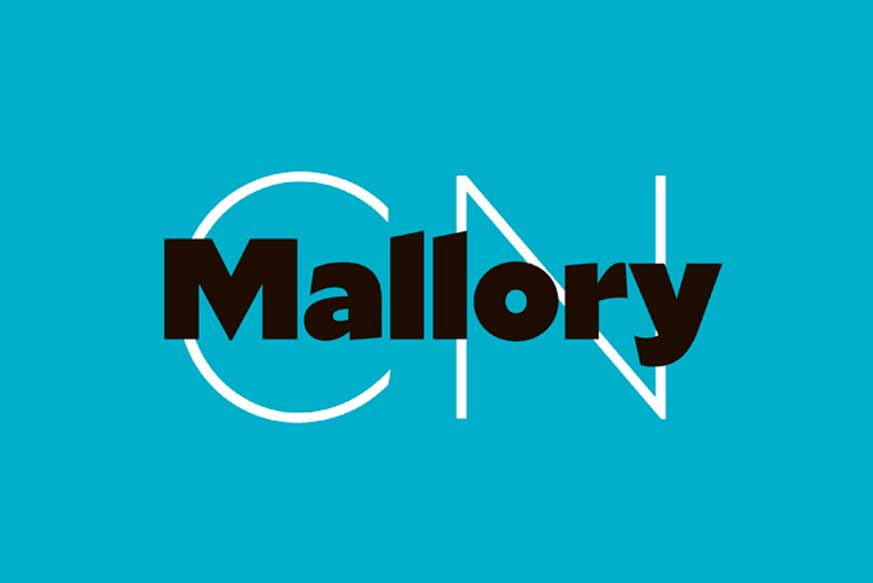 Beispiel einer Mallory Compact-Schriftart