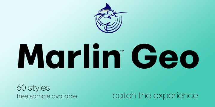 Beispiel einer Marlin Geo-Schriftart