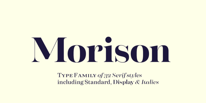 Beispiel einer Morison-Schriftart