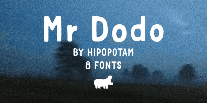 Beispiel einer Mr Dodo-Schriftart