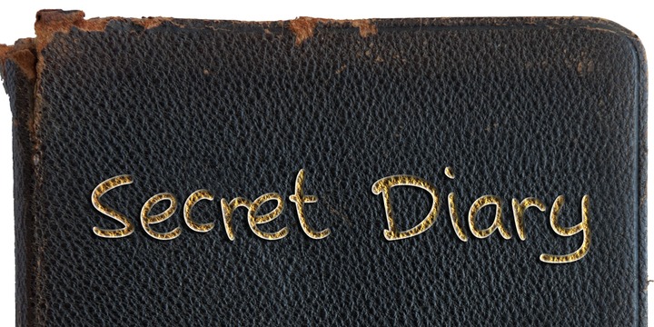 Beispiel einer Secret Diary-Schriftart
