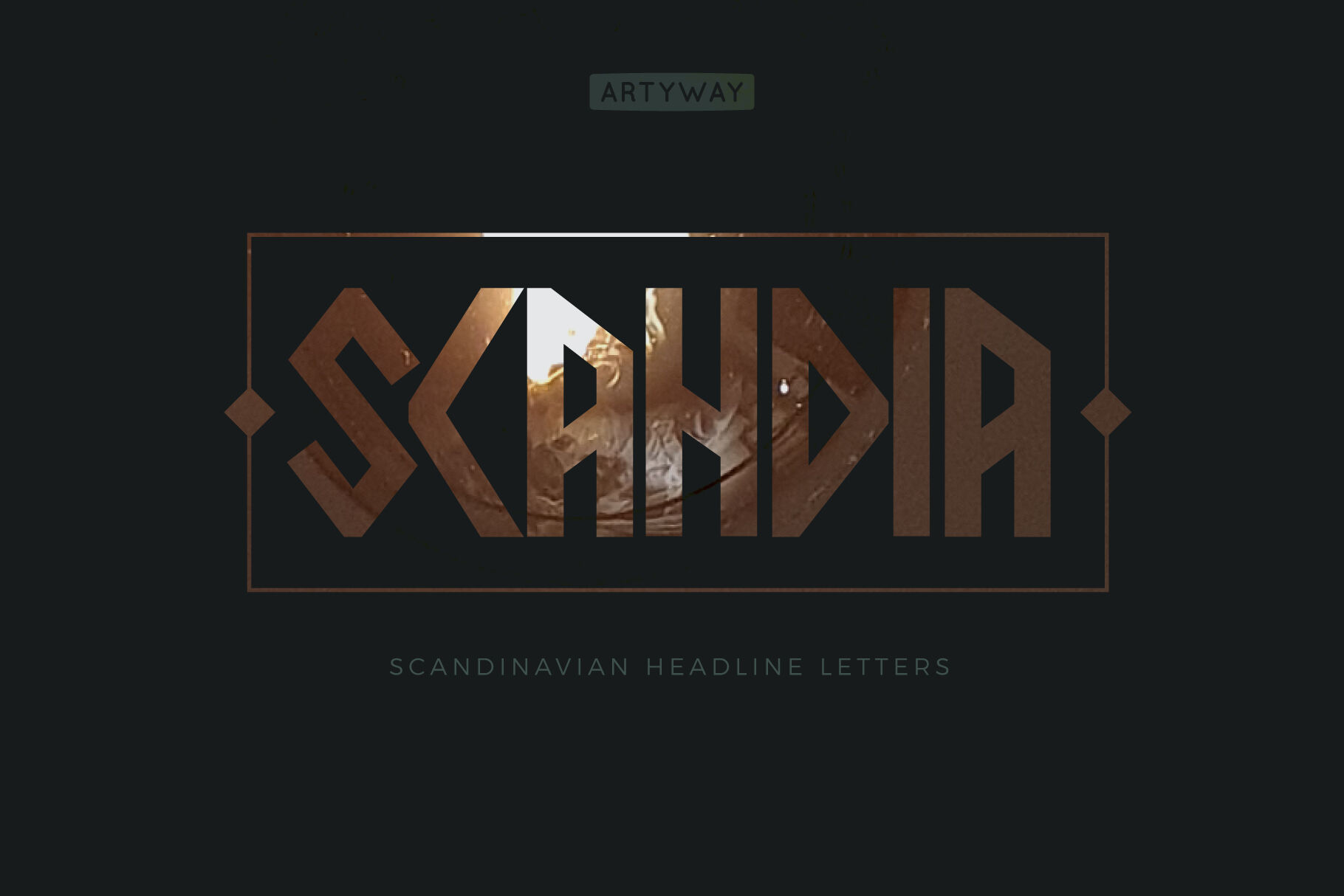 Beispiel einer Scandia Line Medium-Schriftart