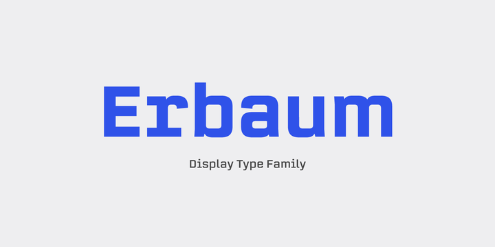 Beispiel einer Erbaum Light-Schriftart