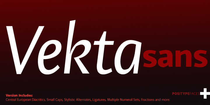 Beispiel einer Vekta Sans Black-Schriftart