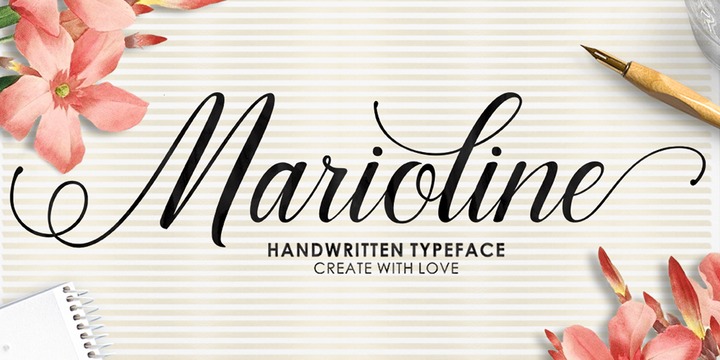 Beispiel einer Maroline 1-Schriftart