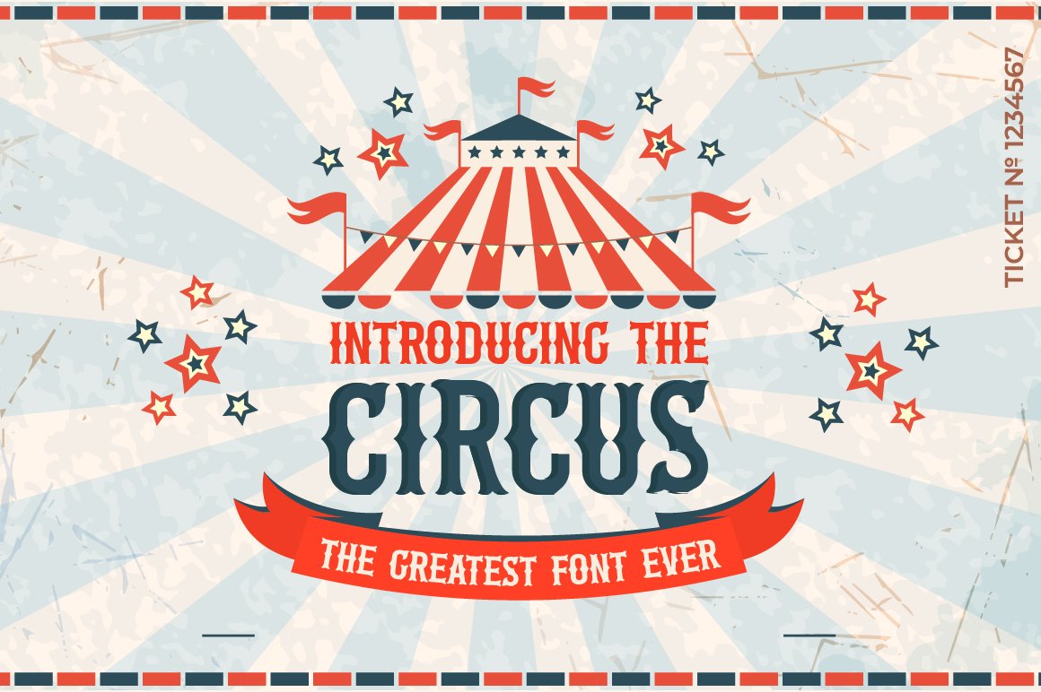 Beispiel einer The Circus Regular-Schriftart