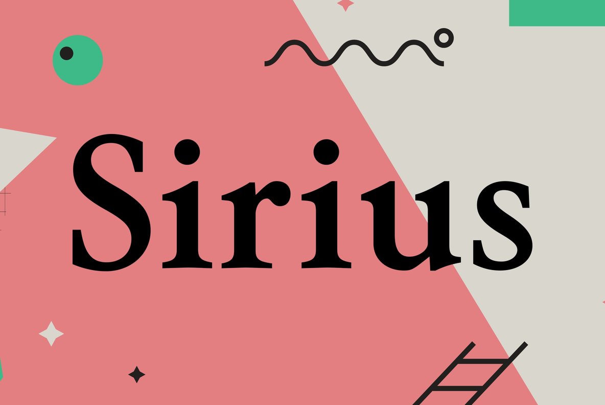 Beispiel einer Sirius-Schriftart