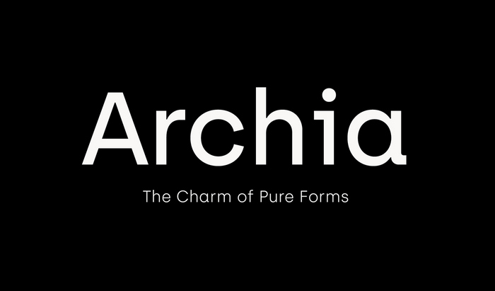 Beispiel einer Archia-Schriftart