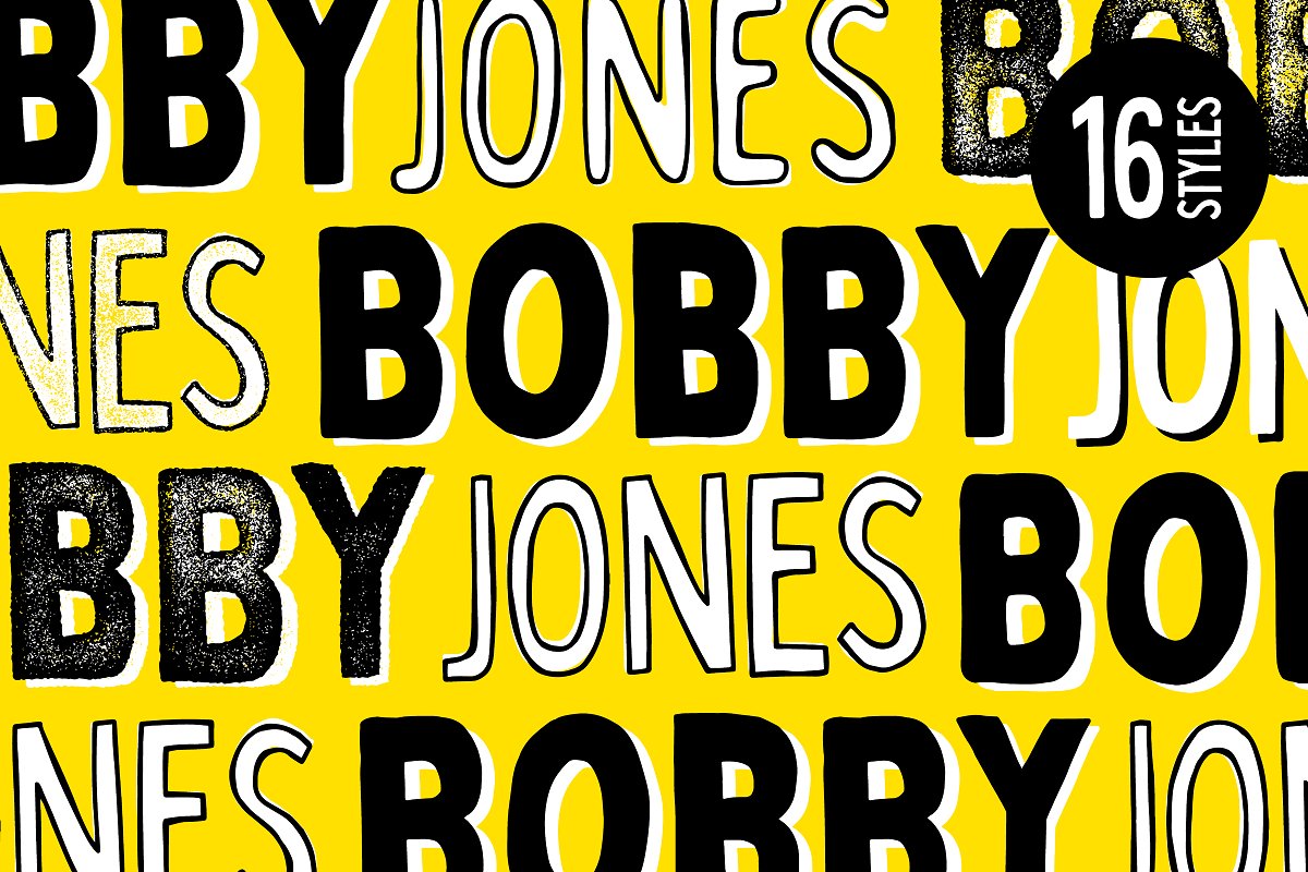 Beispiel einer Bobby-Schriftart