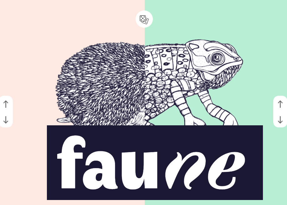 Beispiel einer Faune-Schriftart