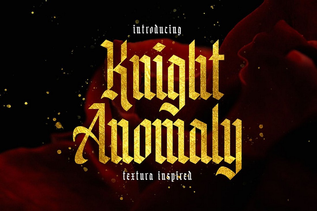 Beispiel einer Knight Anomaly-Schriftart