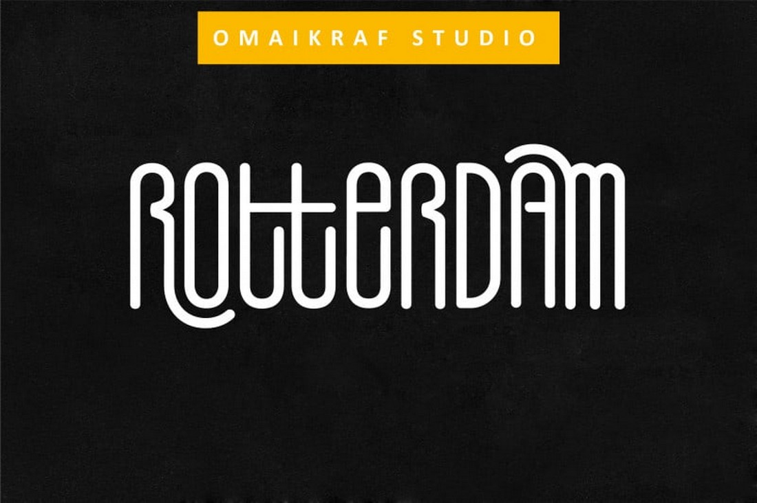 Beispiel einer Rotterdam-Schriftart