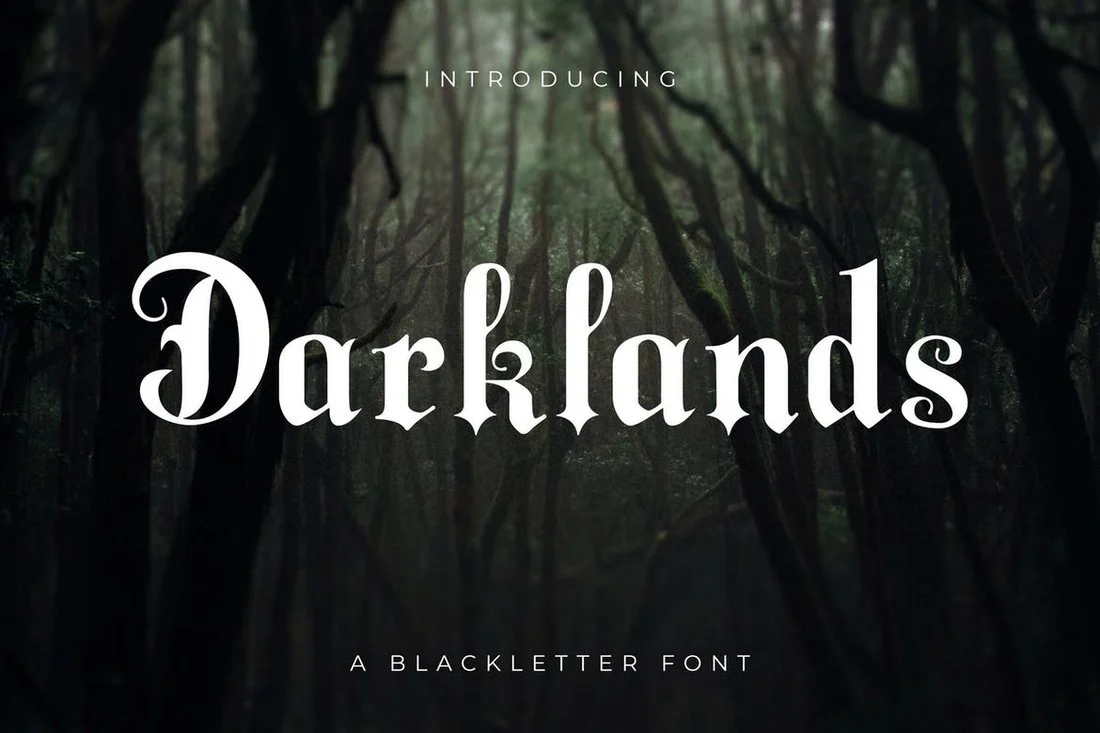 Beispiel einer Darklands-Schriftart