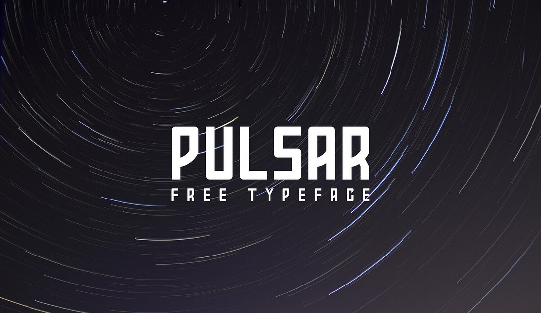 Beispiel einer Pulsar-Schriftart