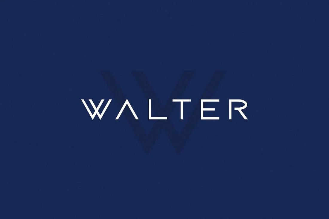 Beispiel einer Walter-Schriftart