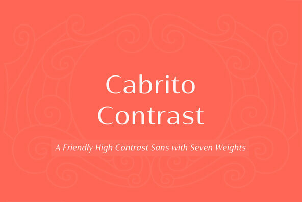 Beispiel einer Cabrito Contrast Demi Bold Italic-Schriftart