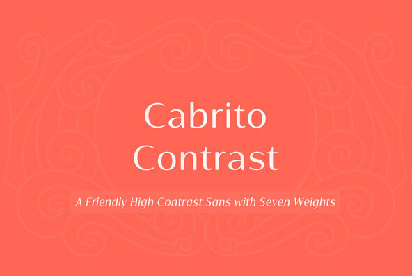 Beispiel einer Cabrito Contrast Condensed-Schriftart
