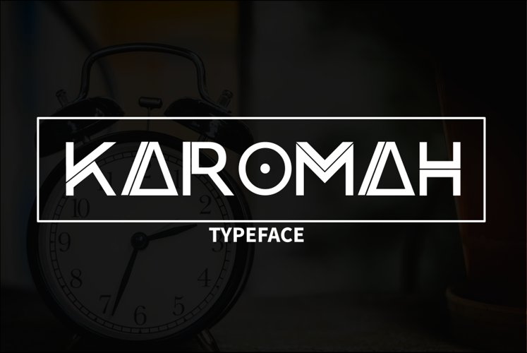 Beispiel einer Karomah-Schriftart
