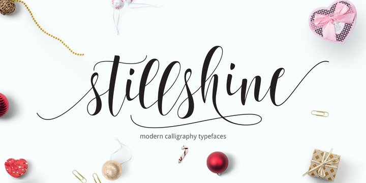 Beispiel einer Still Shine-Schriftart