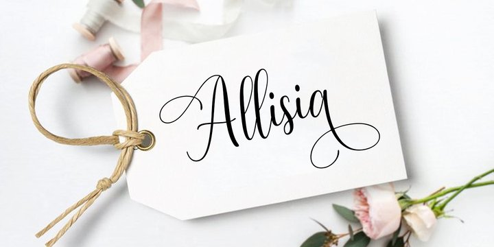 Beispiel einer Mastura Script-Schriftart