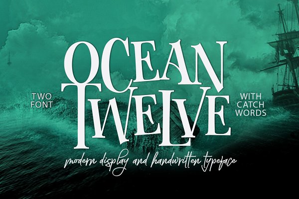 Beispiel einer Ocean Twelve Twelve Catchwords-Schriftart