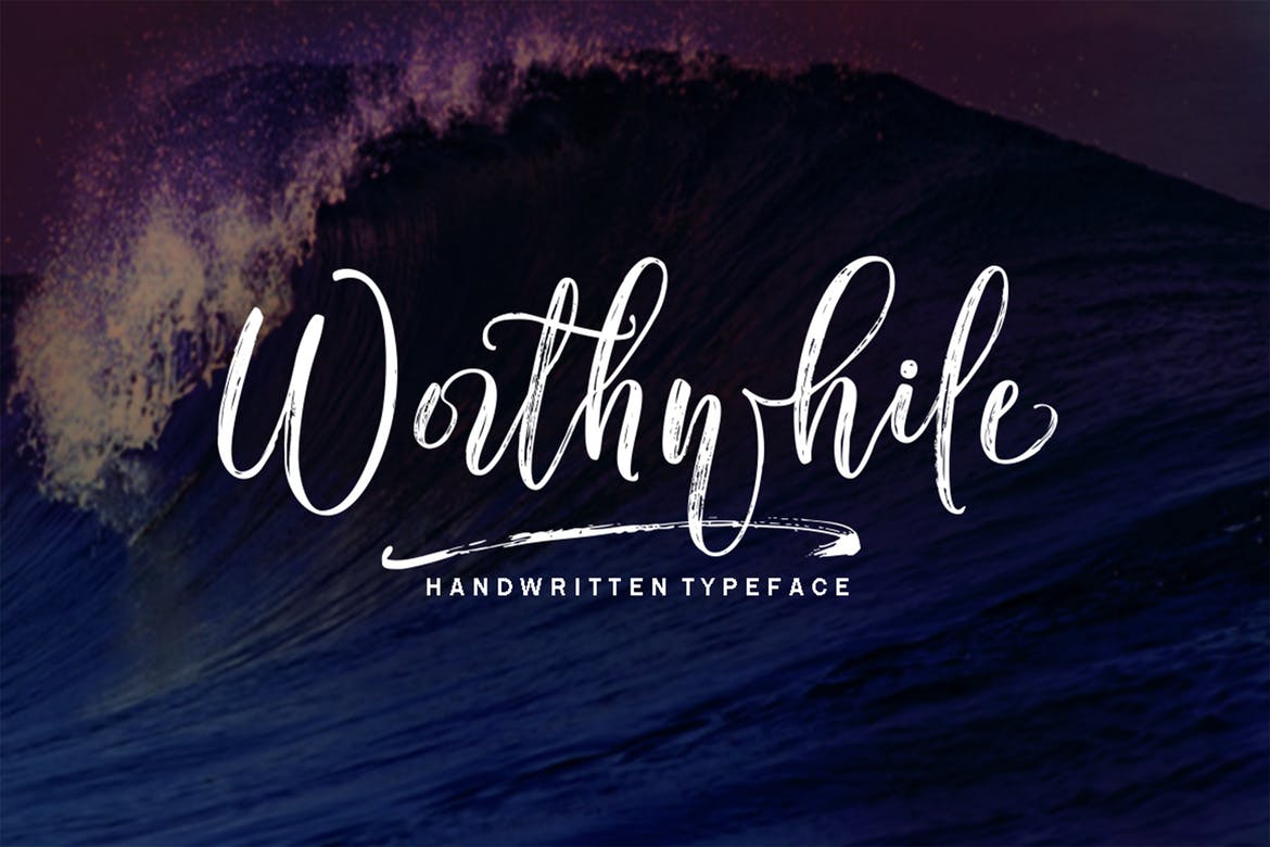 Beispiel einer Worthwhile Regular-Schriftart