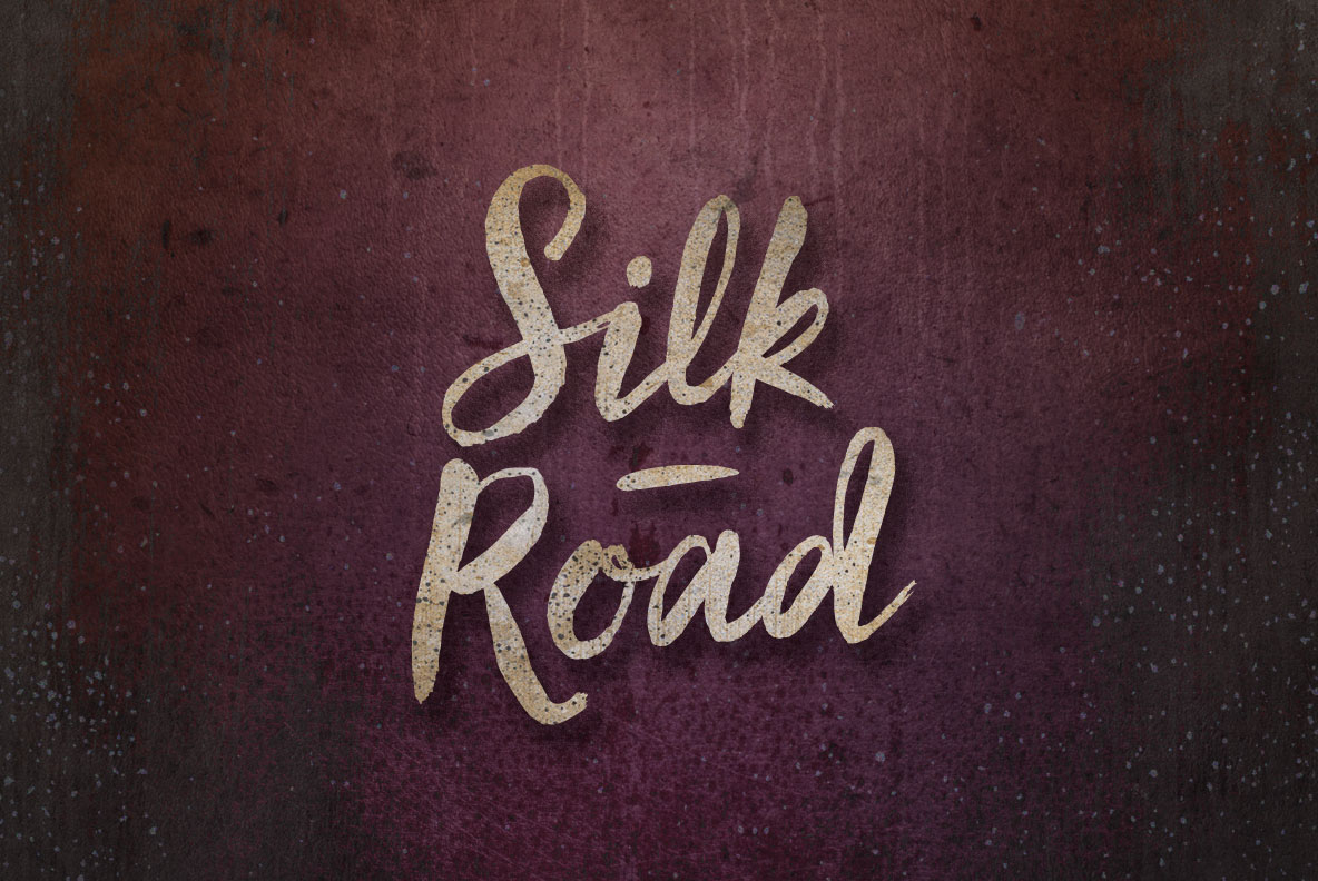 Beispiel einer Silk Road-Schriftart