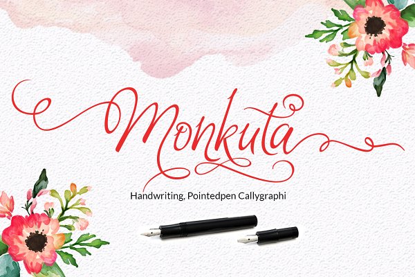 Beispiel einer Monkuta-Schriftart