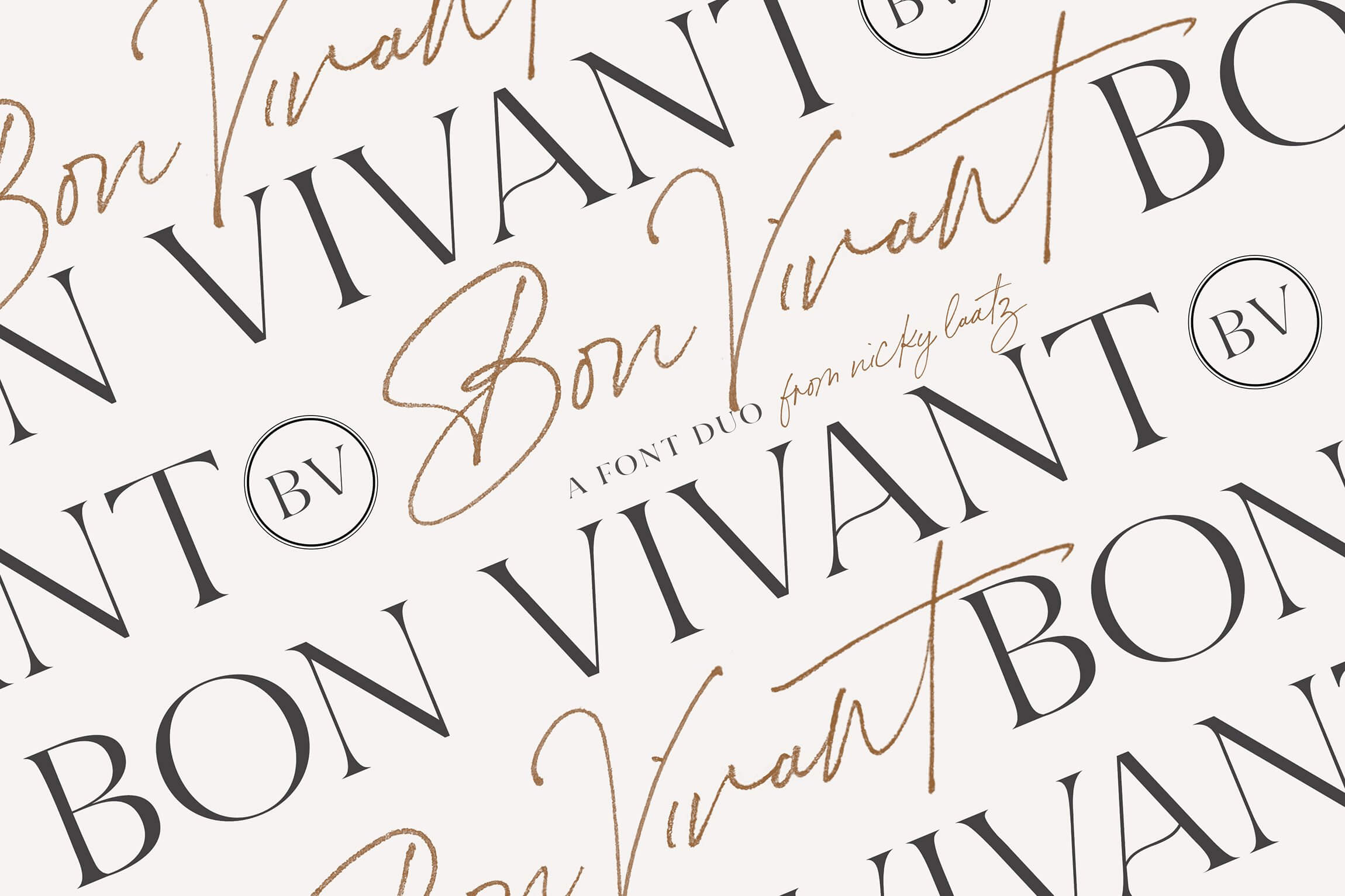 Beispiel einer Bon Vivant Family Serif Bold-Schriftart