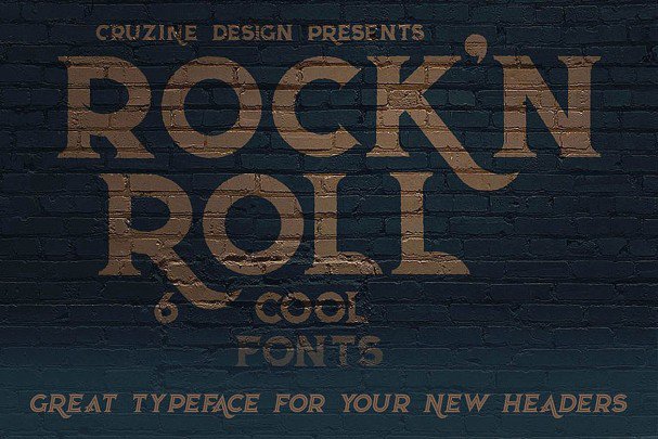 Beispiel einer RocknRoll One Regular-Schriftart