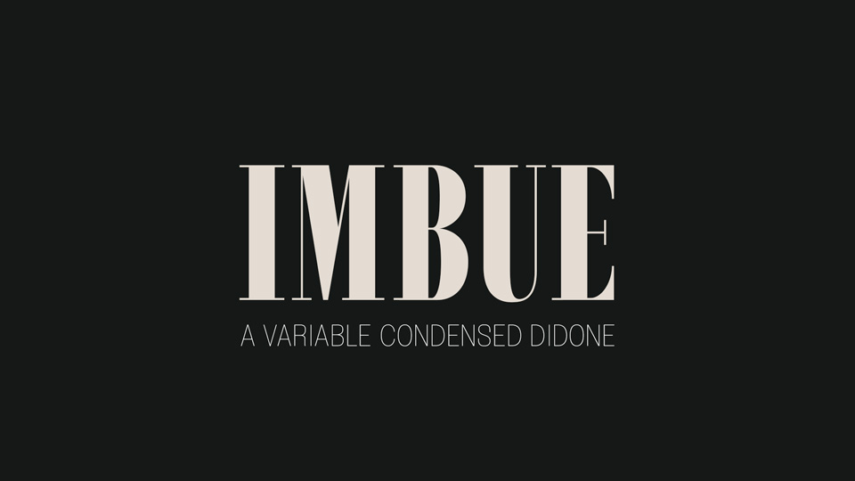 Beispiel einer Imbue-Schriftart