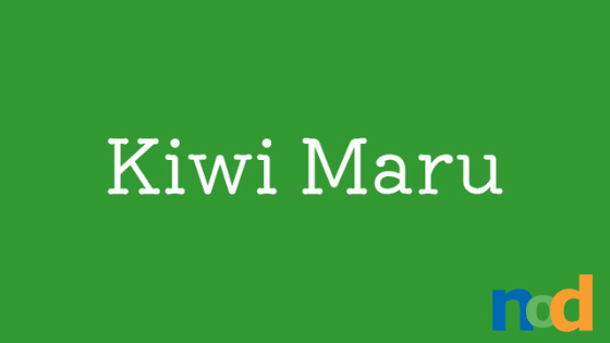 Beispiel einer Kiwi Maru-Schriftart