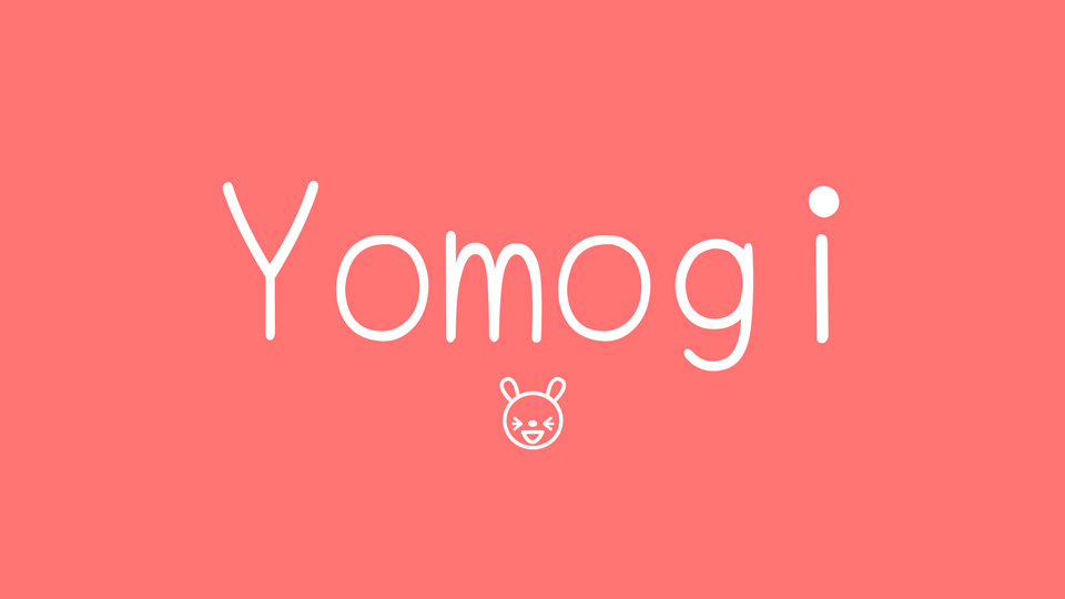 Beispiel einer Yomogi-Schriftart