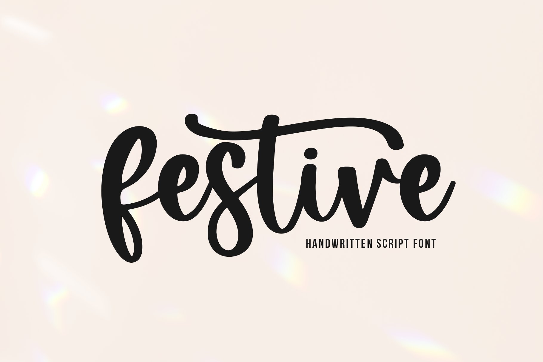 Beispiel einer Festive Regular-Schriftart