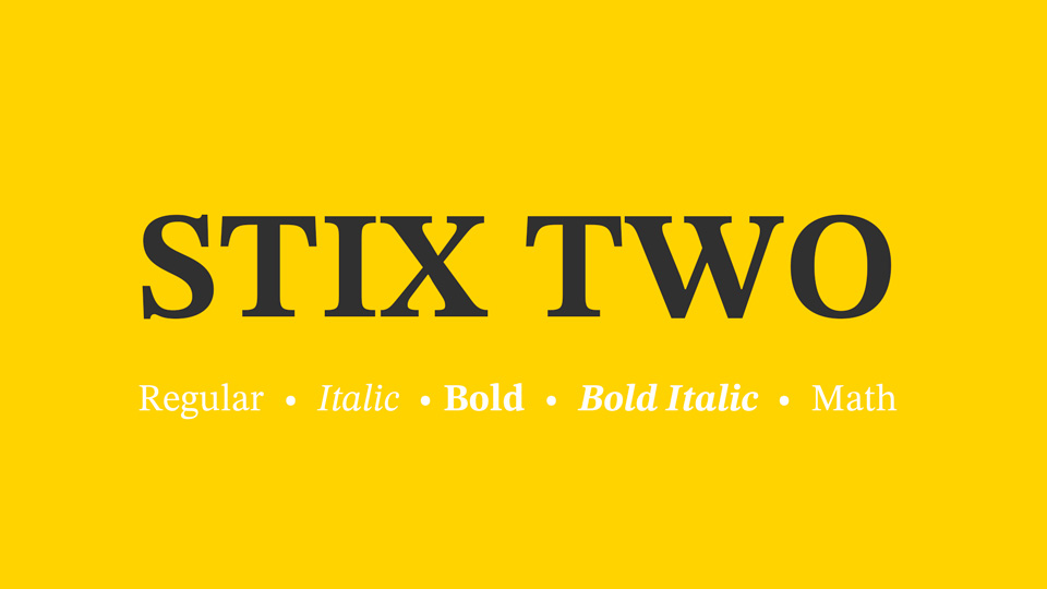 Beispiel einer STIX Two Text Italic-Schriftart