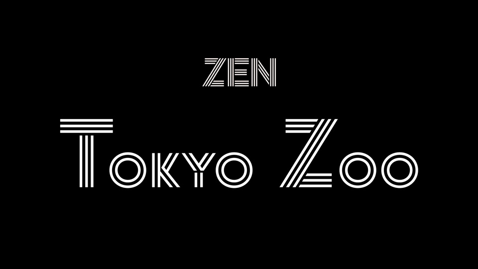Beispiel einer Zen Tokyo Zoo-Schriftart