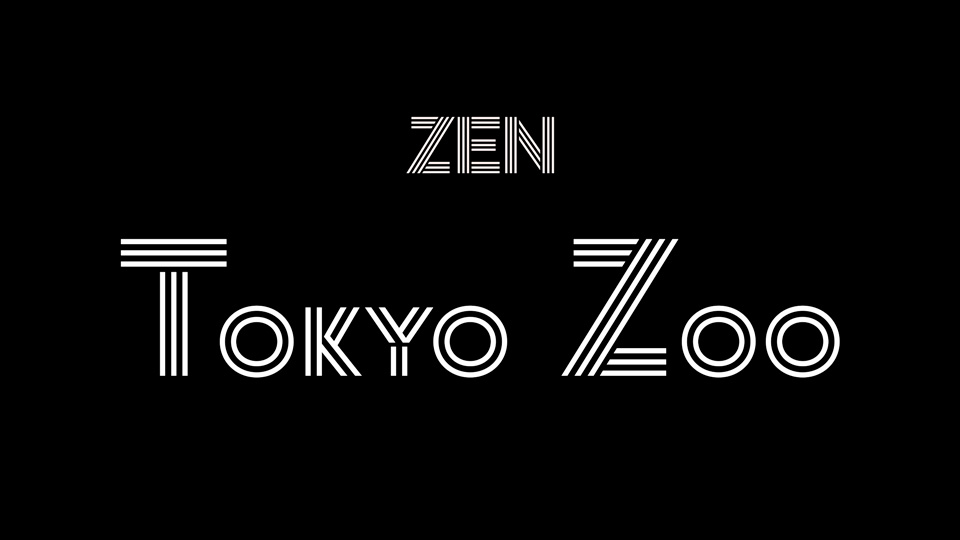 Beispiel einer Zen Tokyo Zoo Regular-Schriftart