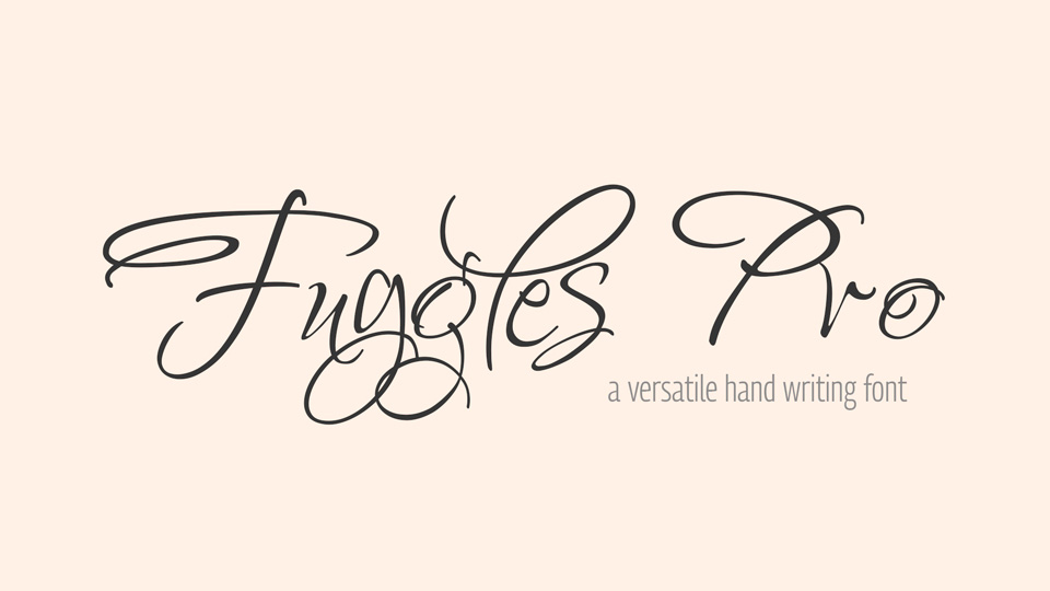 Beispiel einer Fuggles Regular-Schriftart