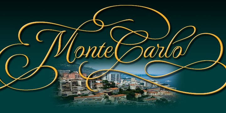 Beispiel einer MonteCarlo-Schriftart