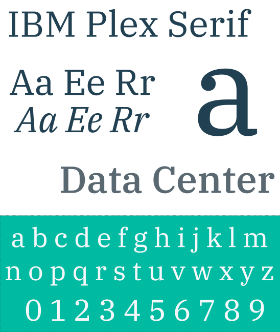 Beispiel einer IBM Plex Sans Thai Looped-Schriftart
