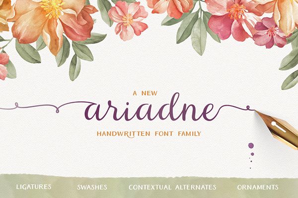 Beispiel einer Ariadne-Schriftart