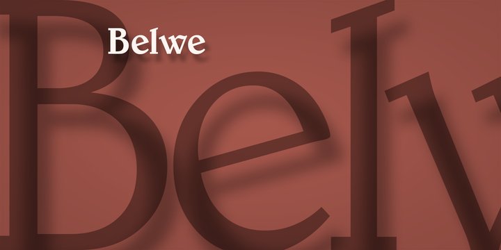 Beispiel einer Belwe Bold-Schriftart