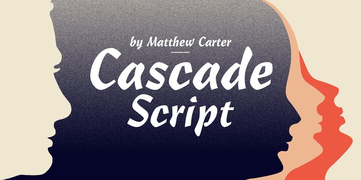 Beispiel einer Cascade Script-Schriftart