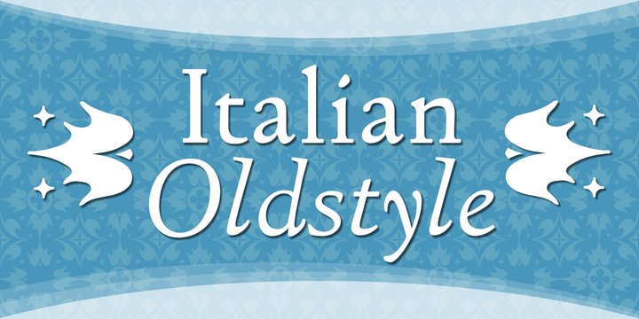 Beispiel einer Italian Old Style-Schriftart