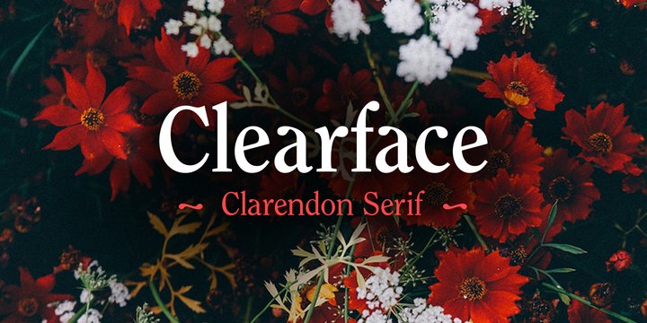 Beispiel einer ITC Clearface Black Italic-Schriftart