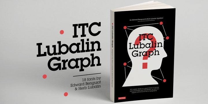 Beispiel einer ITC Lubalin Graph Book-Schriftart